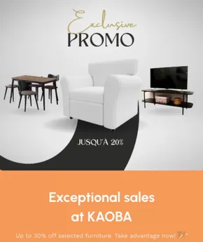 Catalogue KAOBA à Témara | 20% | 2025-06-04T00:00:00.000Z - 2025-07-01T00:00:00.000Z